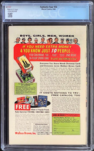 FANTASTIC FOUR #54 CGC 9.6 White Pages 1966 Marvel Comics 1st Evil Eye