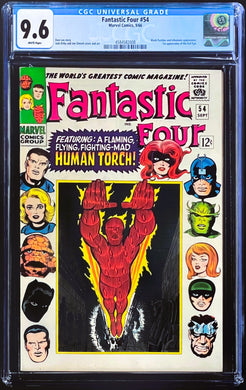 FANTASTIC FOUR #54 CGC 9.6 White Pages 1966 Marvel Comics 1st Evil Eye