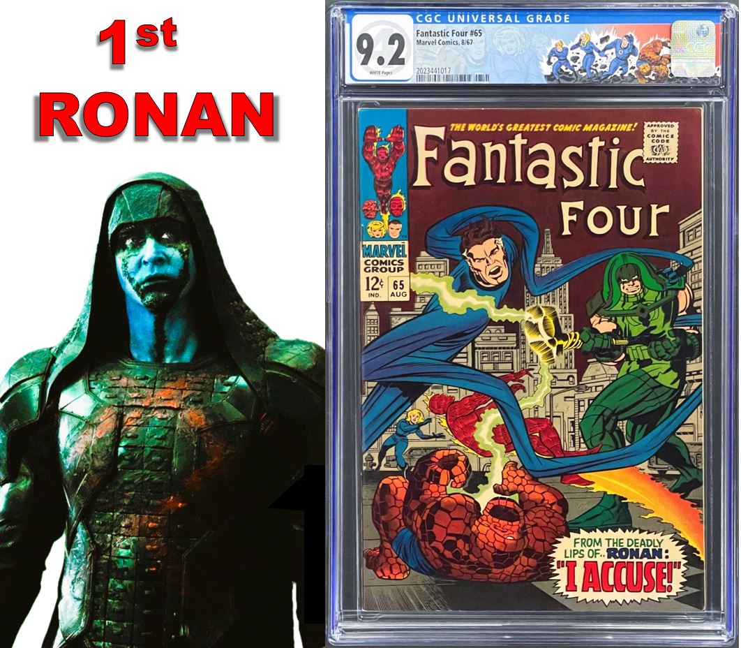 FANTASTIC FOUR #65 CGC 9.2 WHITE PAGES 💎 1st RONAN AND SUPREME INTELLIGENCE