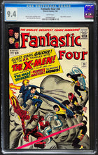 Load image into Gallery viewer, Fantastic Four #28 CGC 9.4 White Pages 1964 Marvel Comics 1st X-Men Meeting FF