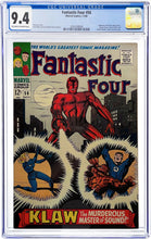 Load image into Gallery viewer, Fantastic Four #56 CGC 9.4 NM 1966 Marvel Comics 1st KLAW Cover