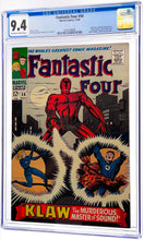 Load image into Gallery viewer, Fantastic Four #56 CGC 9.4 NM 1966 Marvel Comics 1st KLAW Cover