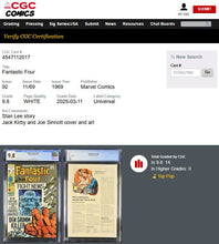 Load image into Gallery viewer, Fantastic Four #92 CGC 9.8 White Pages 1969 Marvel Comics (1 of 14)