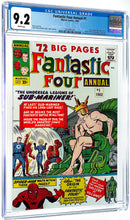Load image into Gallery viewer, Fantastic Four Annual #1 CGC 9.2 White Pages 1963 Marvel Comics Amazing Spider-Man 5th Appearance