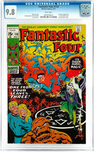 Load image into Gallery viewer, Fantastic Four #110 CGC 9.8 White Pages 1971 Marvel Comics 1st Cover Appearance Agatha (1 of 10)