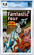 Load image into Gallery viewer, Fantastic Four #114 CGC 9.8 White Pages 1971 Marvel Comics 1st Full Appearance Over-mind