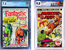 Load image into Gallery viewer, Fantastic Four #12 CGC 7.5 1963 Marvel Comics + FF #166 CGC 9.8 White Pages Set (2)