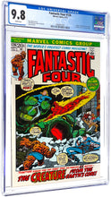 Load image into Gallery viewer, Fantastic Four #126 CGC 9.8 White Pages 1972 Marvel Comics Origin Retold FF #1 Cover Homage