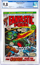 Load image into Gallery viewer, Fantastic Four #126 CGC 9.8 White Pages 1972 Marvel Comics Origin Retold FF #1 Cover Homage