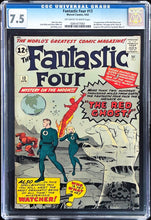 Load image into Gallery viewer, Fantastic Four #13 CGC 7.5 Marvel Comics 1963 1st Appearance Watcher Red Ghost (Unpressed)