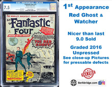Load image into Gallery viewer, Fantastic Four #13 CGC 7.5 Marvel Comics 1963 1st Appearance Watcher Red Ghost (Unpressed)
