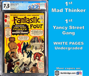 Fantastic Four #15 CGC 7.5 White 1st Appearance Mad Thinker 1963 Marvel Comics