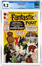 Load image into Gallery viewer, Fantastic Four #15 CGC 9.2 White Pages 1963 Marvel Comics 1st Appearance Mad Thinker (Upgrade Candidate)