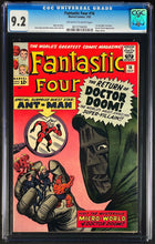 Load image into Gallery viewer, Fantastic Four #16 CGC 9.2 1963 Marvel Comics Doctor Doom Ant Man