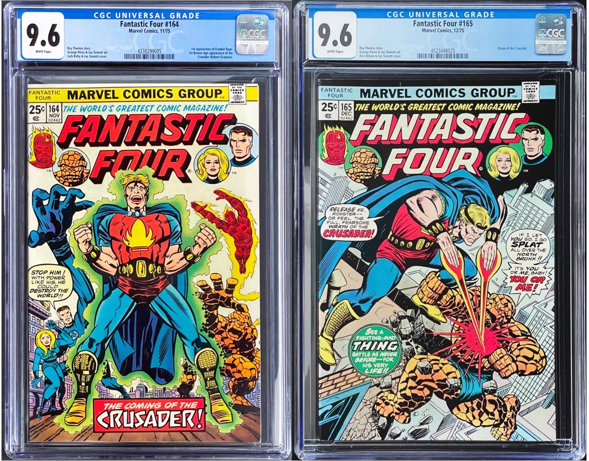 Fantastic Four #164 #165 CGC 9.6 White 1975 Marvel Comics Lot of 2