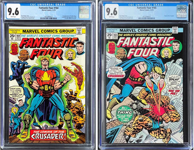 Fantastic Four #164 #165 CGC 9.6 White 1975 Marvel Comics Lot of 2
