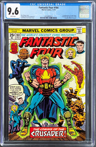 Fantastic Four #164 CGC 9.6 White 1975 Marvel Comics 1st Appearance Frankie Raye & the Crusader