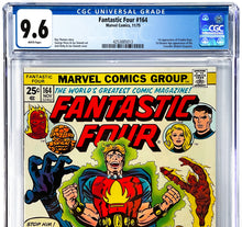 Load image into Gallery viewer, Fantastic Four #164 CGC 9.6 White 1975 Marvel Comics 1st Appearance Frankie Raye &amp; the Crusader