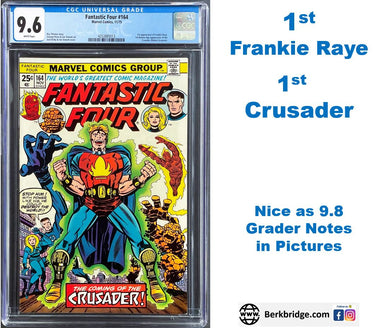 Fantastic Four #164 CGC 9.6 White 1975 Marvel Comics 1st Appearance Frankie Raye & the Crusader