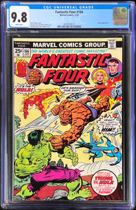 Fantastic Four #165 #166 #167 CGC 9.8 White 1976 Marvel Comics Lot of 3