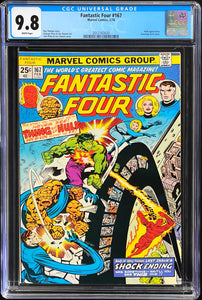 Fantastic Four #165 #166 #167 CGC 9.8 White 1976 Marvel Comics Lot of 3