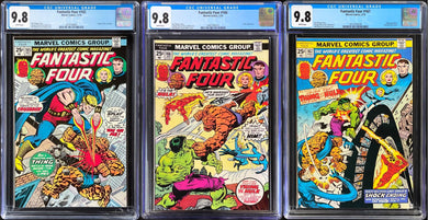 Fantastic Four #165 #166 #167 CGC 9.8 White 1976 Marvel Comics Lot of 3