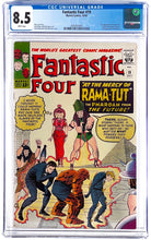 Load image into Gallery viewer, Fantastic Four #19 CGC 8.5 White Pages 1963 Marvel Comics 1st Appearance RAMA-TUT