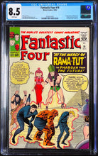 Load image into Gallery viewer, Fantastic Four #19 CGC 8.5 White Pages 1963 Marvel Comics 1st Appearance RAMA-TUT