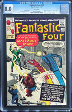 Load image into Gallery viewer, Fantastic Four #20 CGC 8.0 White 1st Molecule Man 1963 Marvel Comics (Unpressed)