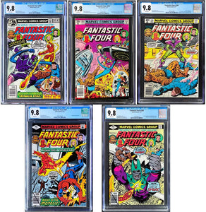 Fantastic Four #204 #205 #206 #207 #208 CGC 9.8 White 1979 Marvel Comics Lot of 5