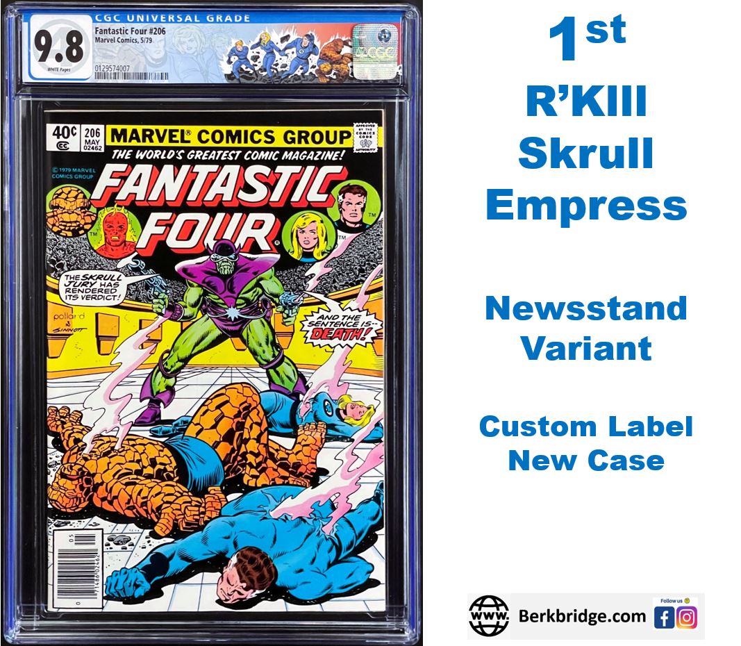 Fantastic Four #206 CGC 9.8 Newsstand White 1st Appearance 1979 Marvel Comics