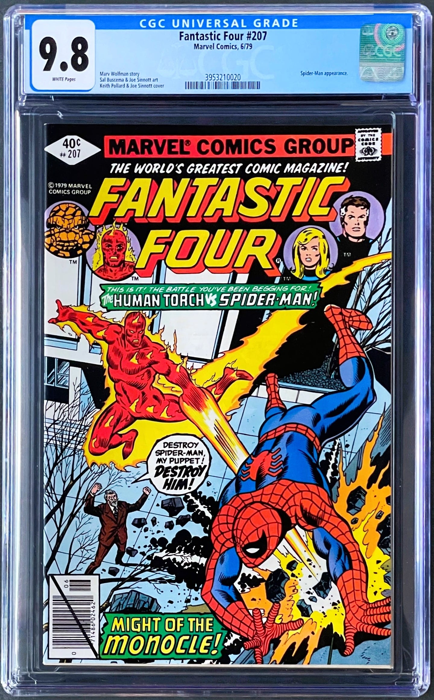 Fantastic Four #207 CGC 9.8 White 1979 Marvel Comics