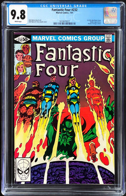 Fantastic Four #232 CGC 9.8 White 1981 Marvel Comics 1st John Byrne Full FF Issue