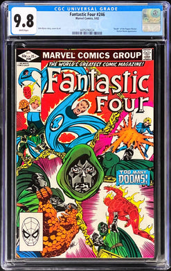 Fantastic Four #246 CGC 9.8 White Pages 1982 Marvel Comics