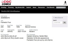 Load image into Gallery viewer, Fantastic Four #250 CGC 9.8 White 1983 Marvel Comics