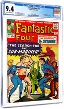 Load image into Gallery viewer, Fantastic Four #27 CGC 9.4 NM 1964 Marvel Comics 1st Doctor Strange Meeting FF