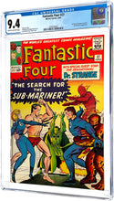 Load image into Gallery viewer, Fantastic Four #27 CGC 9.4 NM 1964 Marvel Comics 1st Doctor Strange Meeting FF