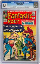 Load image into Gallery viewer, Fantastic Four #27 CGC 9.4 White Pages 1964 Marvel Comics 1st Doctor Strange X-over