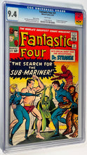 Load image into Gallery viewer, Fantastic Four #27 CGC 9.4 White Pages 1964 Marvel Comics 1st Doctor Strange X-over