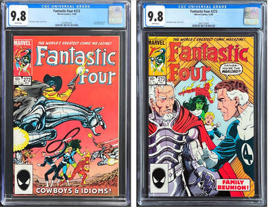 Fantastic Four #272 #273 CGC 9.8 White 1st Appearance 1984 Marvel Comics Lot (2)