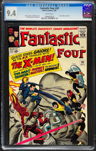 Load image into Gallery viewer, Fantastic Four #28 CGC 9.4 White Pages 1964 Marvel Comics 1st X-Men Meeting FF