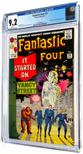 Load image into Gallery viewer, Fantastic Four #29 CGC 9.2 White Pages 1964 Marvel Comics 1st Appearance Watcher Cover