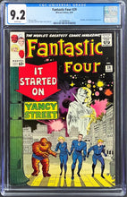 Load image into Gallery viewer, Fantastic Four #29 CGC 9.2 White Pages 1964 Marvel Comics 1st Appearance Watcher Cover