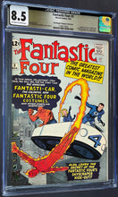 Load image into Gallery viewer, Fantastic Four #3 CGC 8.5 Pedigree 1962 Marvel Comics 1st Appearance Miracle Man