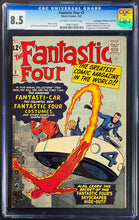 Load image into Gallery viewer, Fantastic Four #3 CGC 8.5 Pedigree 1962 Marvel Comics 1st Appearance Miracle Man