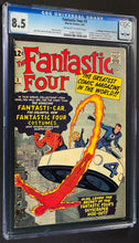 Load image into Gallery viewer, Fantastic Four #3 CGC 8.5 Pedigree 1962 Marvel Comics 1st Appearance Miracle Man