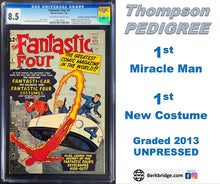 Load image into Gallery viewer, Fantastic Four #3 CGC 8.5 Pedigree 1962 Marvel Comics 1st Appearance Miracle Man