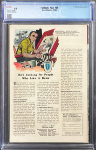 Fantastic Four #33 CGC 8.0 White 1964 Marvel Comics 1st Appearance Attuma