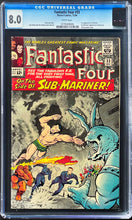 Load image into Gallery viewer, Fantastic Four #33 CGC 8.0 White 1964 Marvel Comics 1st Appearance Attuma