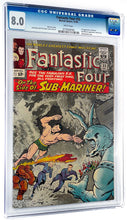 Load image into Gallery viewer, Fantastic Four #33 CGC 8.0 White 1964 Marvel Comics 1st Appearance Attuma (Unpressed)